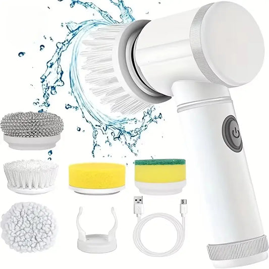 Brosse de Vaisselle Électrique 5-en-1